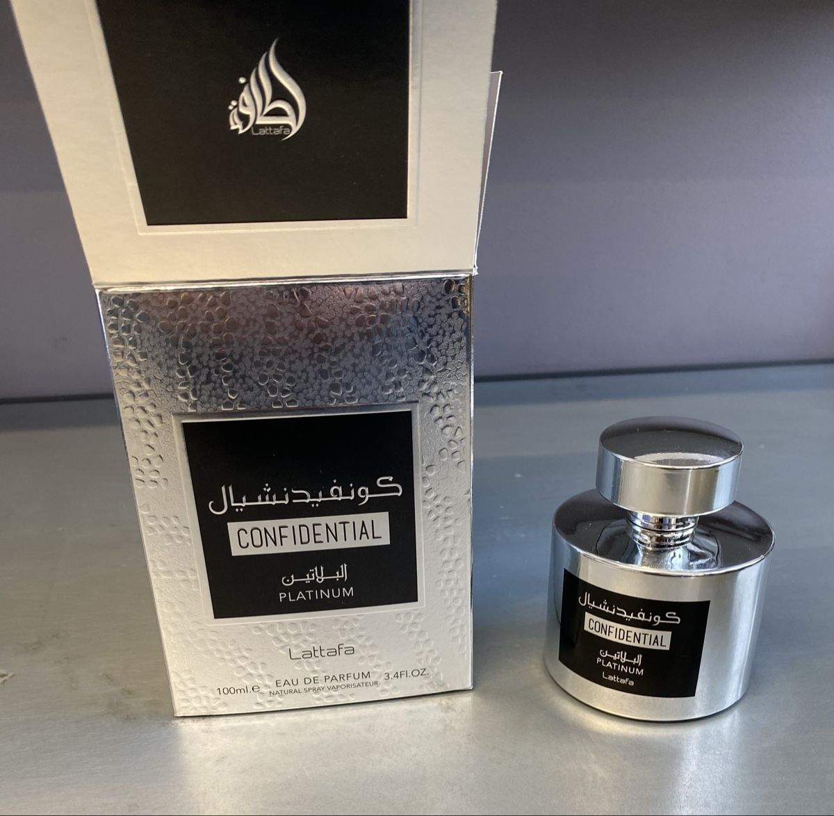 Lattafa Profumi & Eau de Toilette: Lattafa Confidential Platinium 100ml – Nuovo (secondo la descrizione) da Corseaux venduto da atchoum66