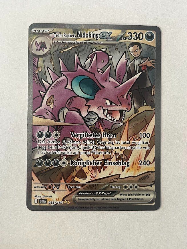 Pokémon Carte collezionabili: Pokemon - Team Rockets Nidoking ex Dri 233 – Usato da schaan venduto da Schokoloco