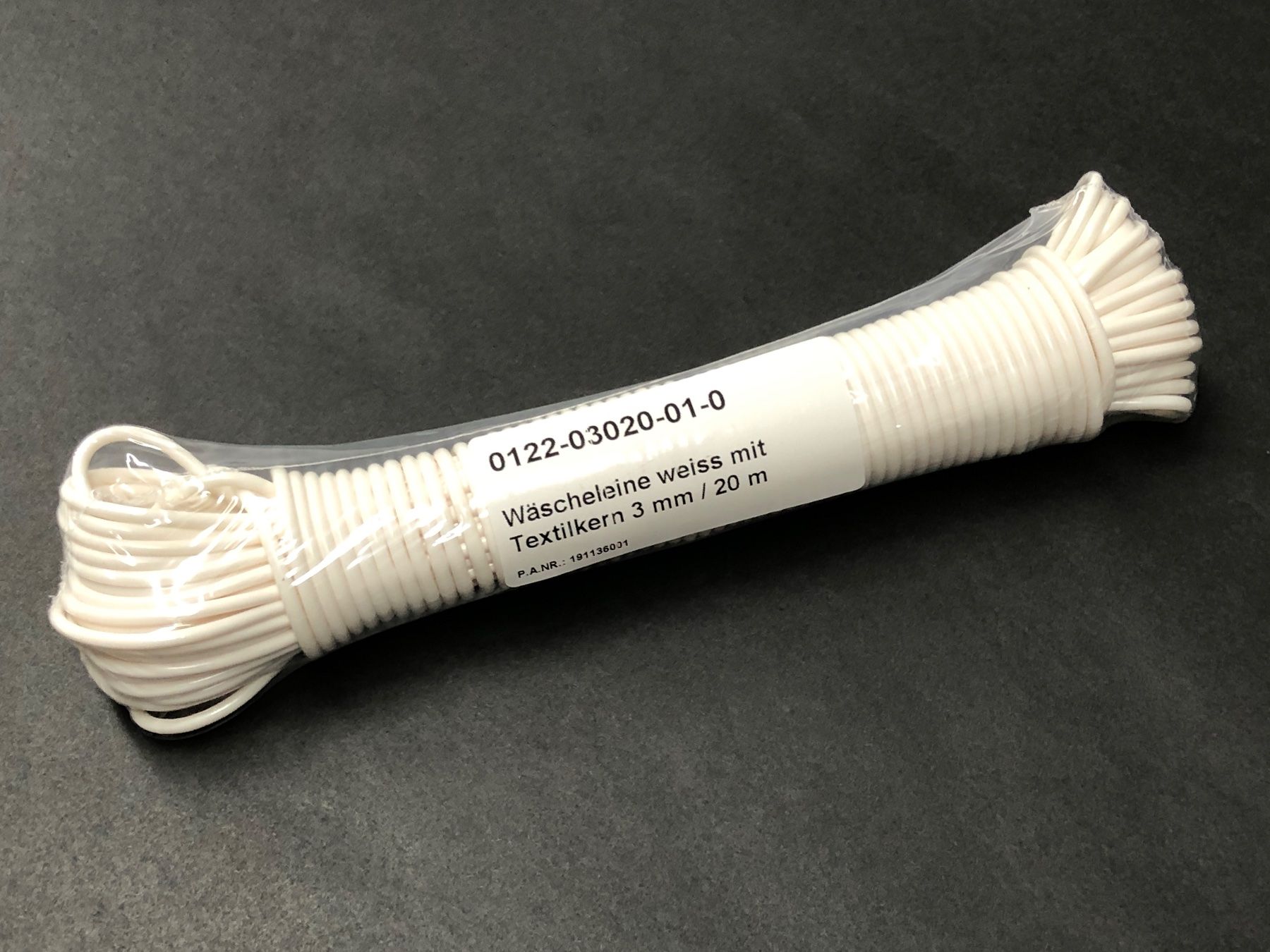 Stenditoi: Wäscheleine weiss - mit Textilkern - 20 Meter / 3mm – Nuovo e nell'imballaggio originale da Bergdietikon venduto da Garak