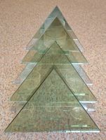 Mehrteiliger Glas-Teelichthalter mit Spiegel