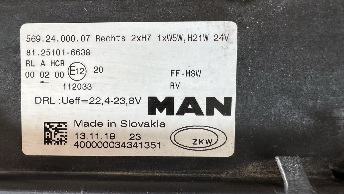 Bosch Fari: MAN Scheinwerfer 1Paar  H7/H21W 24V – Usato da Münsingen venduto da suxli 7