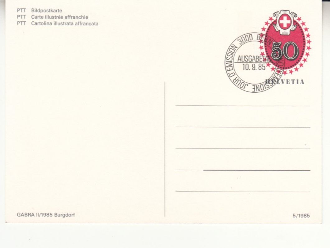 Tutti i francobolli: SGK PK 217 mit ET – Usato da Bürglen TG venduto da StampGraf 1