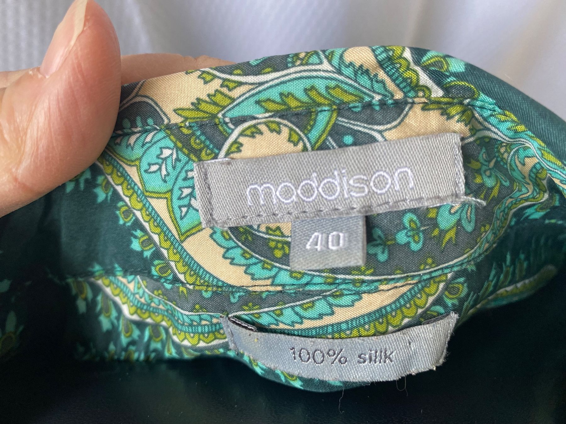 Maddison Chemisiers: MADDISON Seidenbluse Gr. 40 – D'occasion à Besazio par lionheart63 2