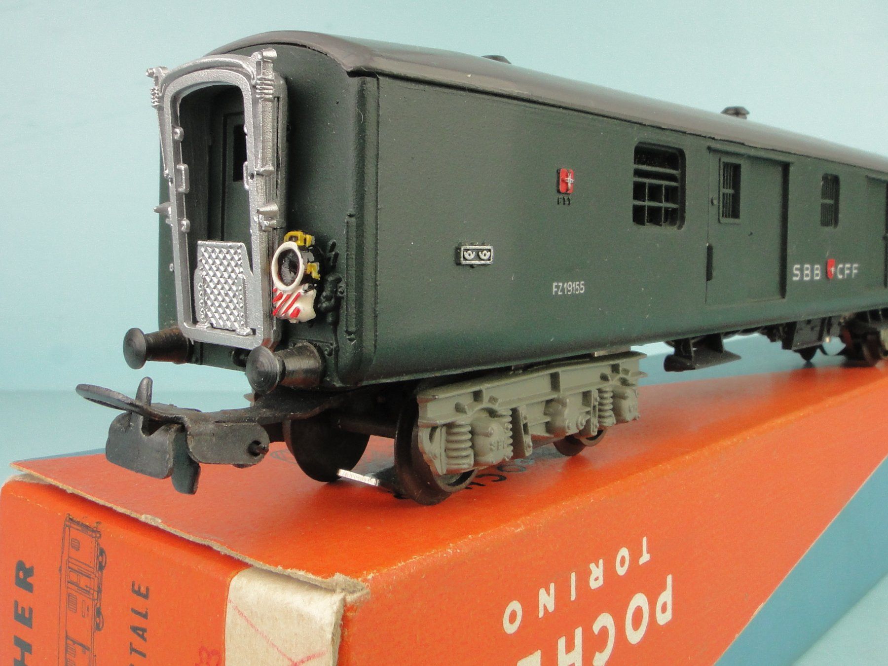Pocher Modellini di ferrovie: Pocher H0 SBB Gepäckwagen, AC – Usato da Bülach venduto da cann11 5