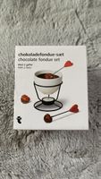 Schokoladenfondue Set mit 2 Herzen-Gabeln, Neu Obst Essen