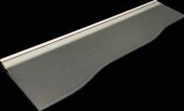 Glastablare mit Trägerprofil / verschiedene Formen