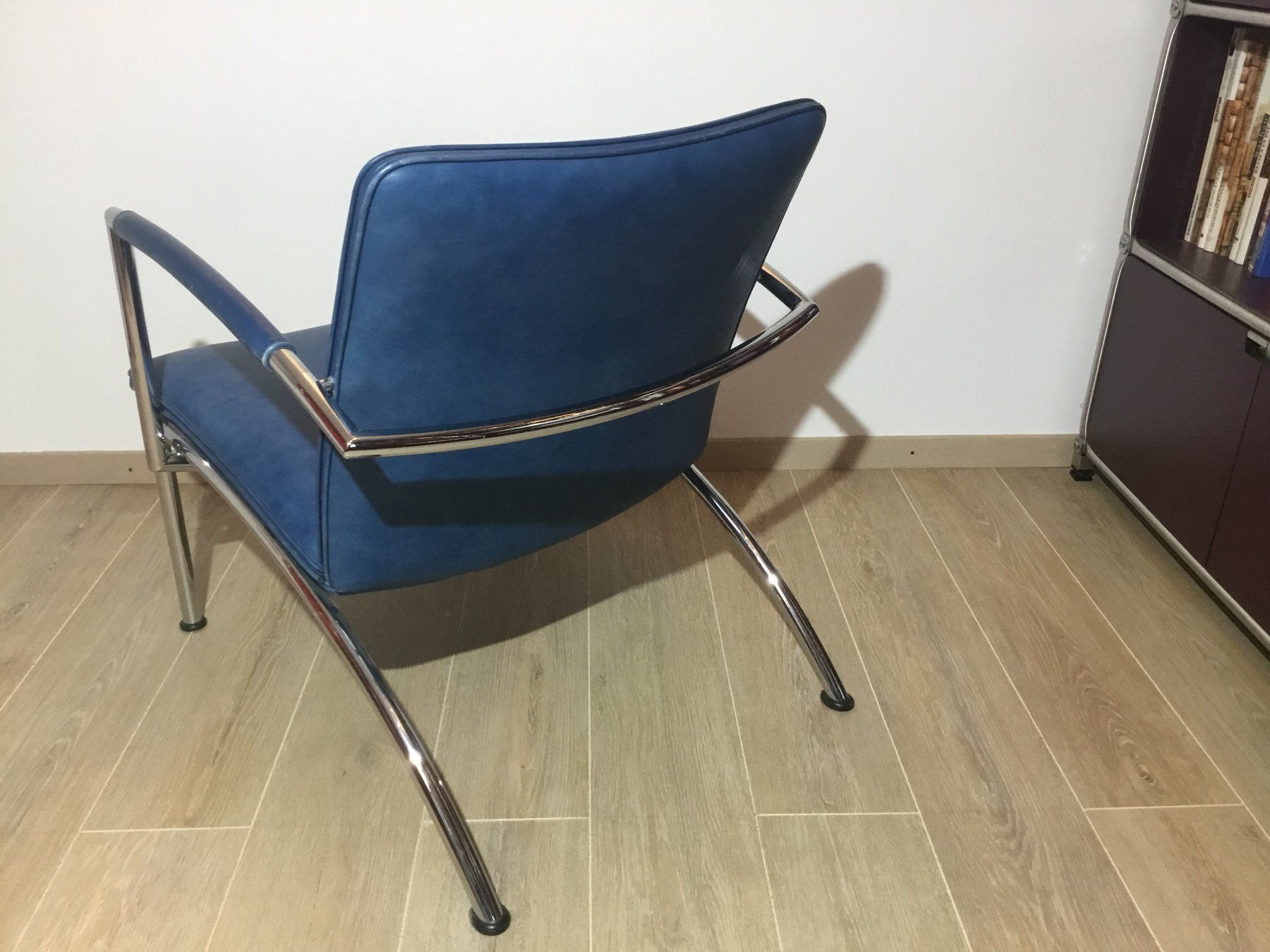 Poltrone: COR Designer-Sessel, Leder, blau – Usato da Horgen venduto da Hanibal13 3