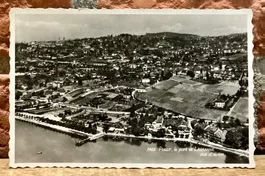 PULLY, le port et Lausanne vus d'avion - Luftaufnahme