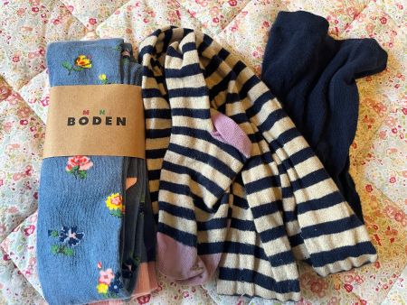 2 mini boden tights - 8-9 years (128 -134cm)