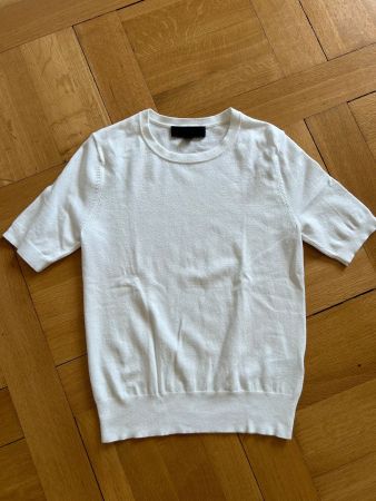 Feiner, weisser Baumwoll-Pullover, Grösse S, neuwertig!