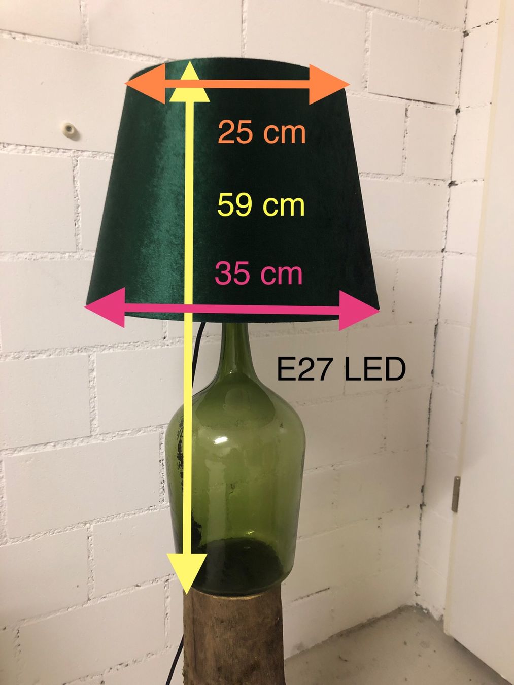 Lampade: Glasflasche-Lampe Upcycling – Usato da Oberwil BL venduto da scorpio70 5