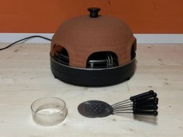 Trebs Comfortcook Pizzaofen, 6 Personen – Terracotta-Kuppel