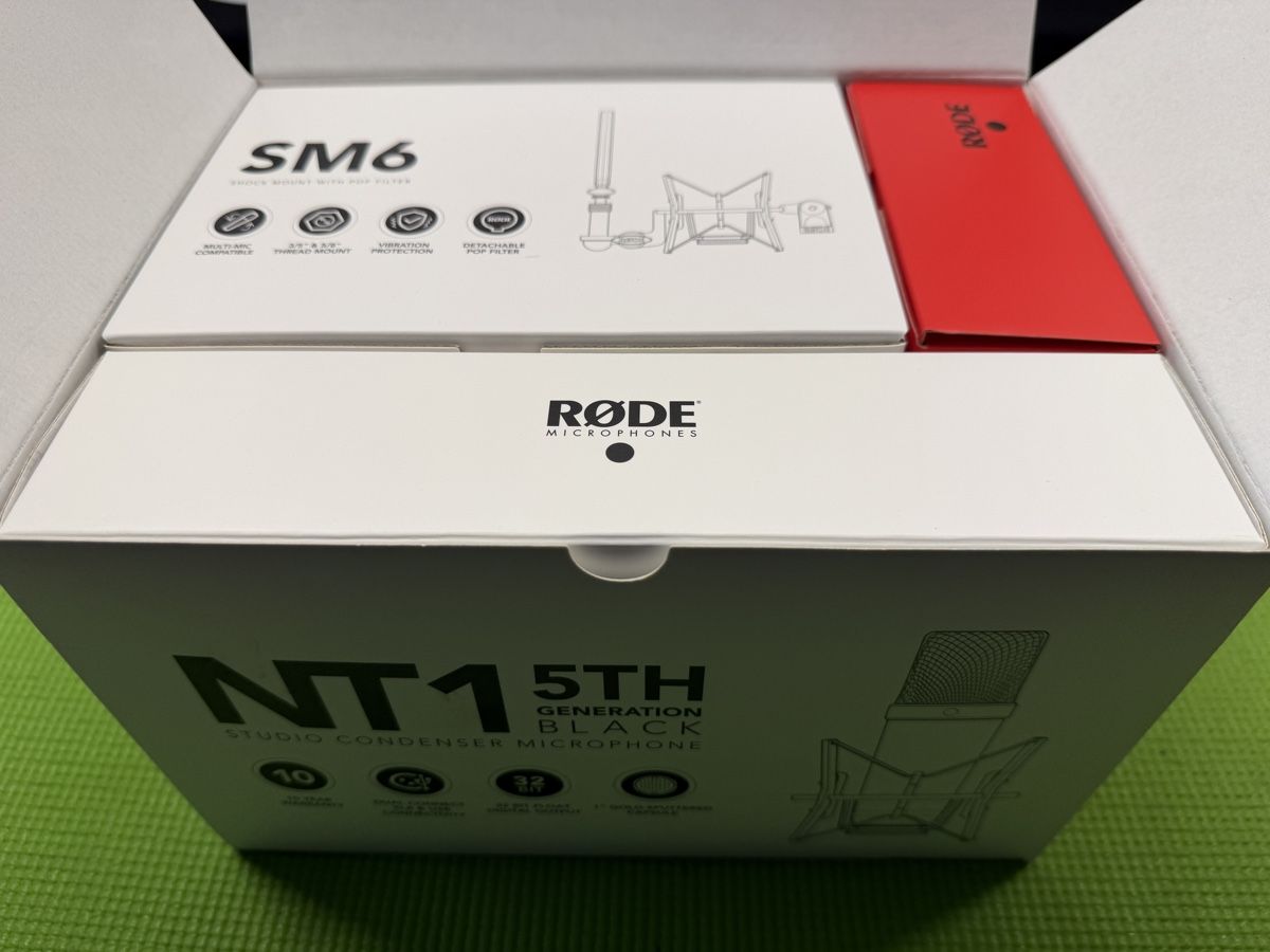 Røde Mikrofone: RØDE NT1 5TH GEN STUDIO CONDENSER MICROPHONE BLACK – Neu und originalverpackt aus Savièse von Murruk 2
