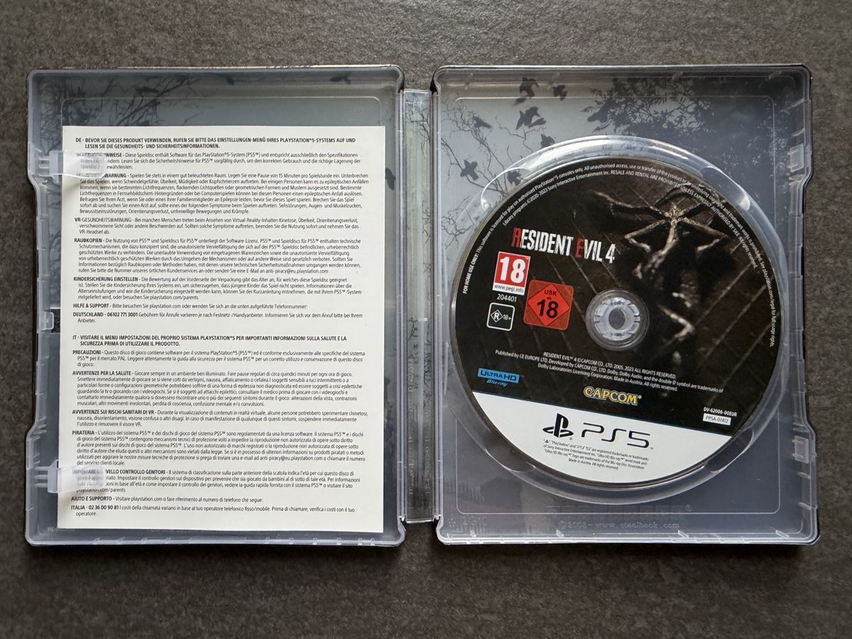 Sony Spiele: Resident Evil 4 Remake Steelbook PS5 – Gebraucht aus Zürich von cENS0R 4