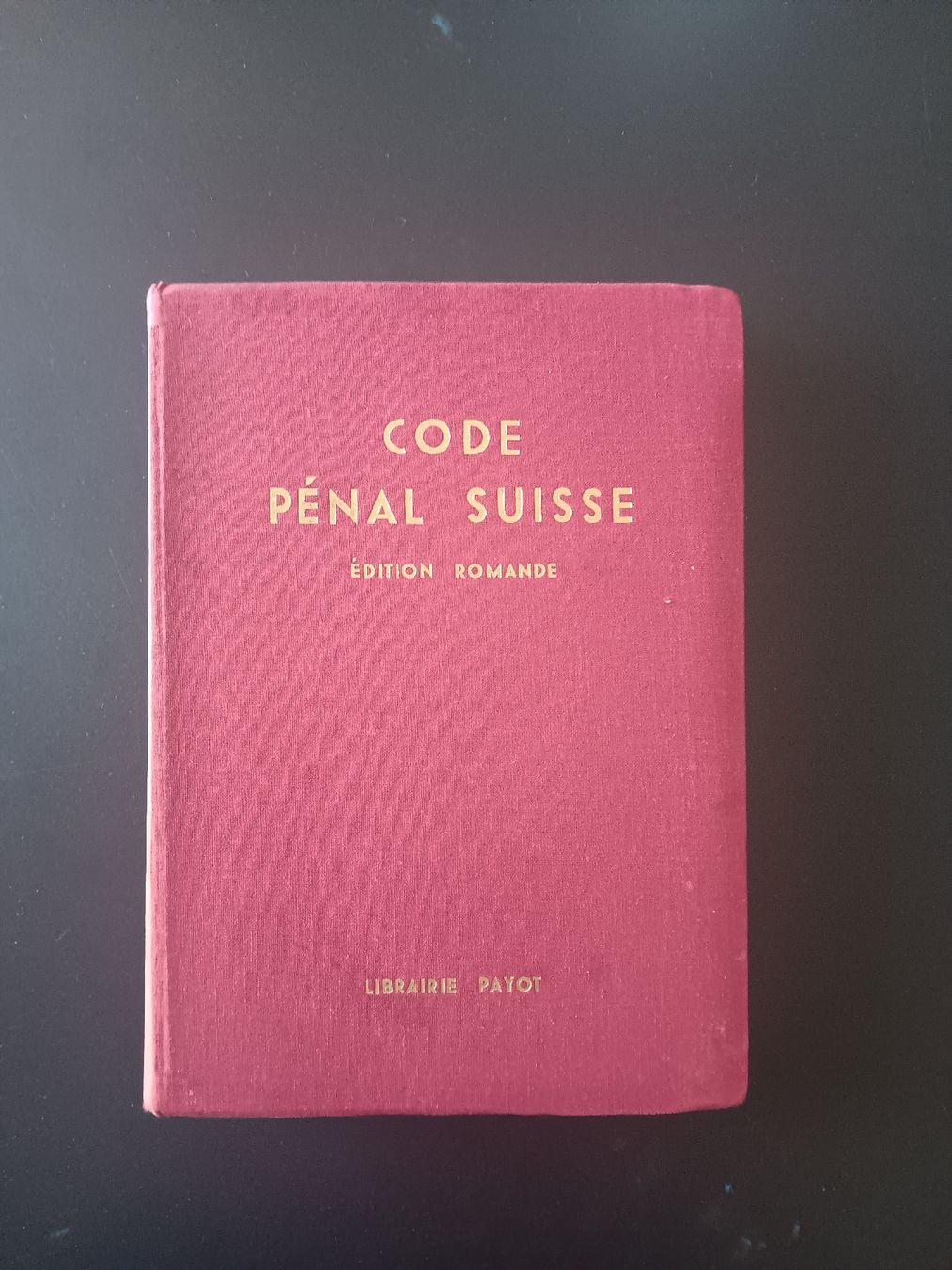 Bücher: code penal suisse 1942 - édition romande commentée – Gebraucht aus Lausanne von Grabock