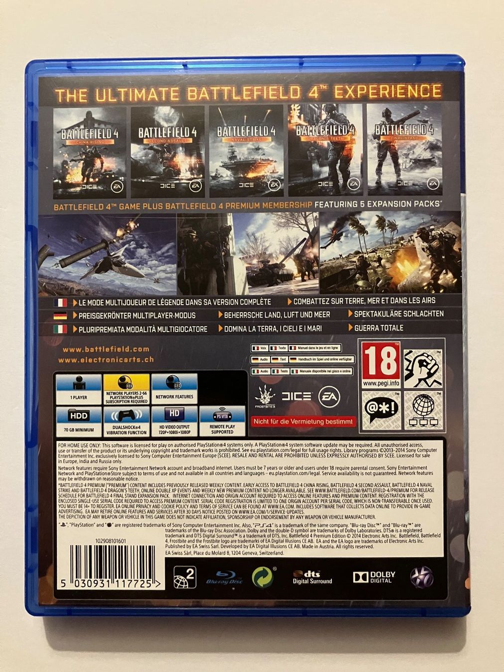 Sony Giochi: Battlefield 4 – PS4 – Usato da Ecublens VD venduto da Lenordique 1