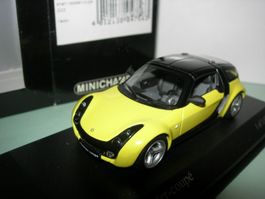 Smart Roadster-Coupé 2003 gelb * Minichamps 1:43