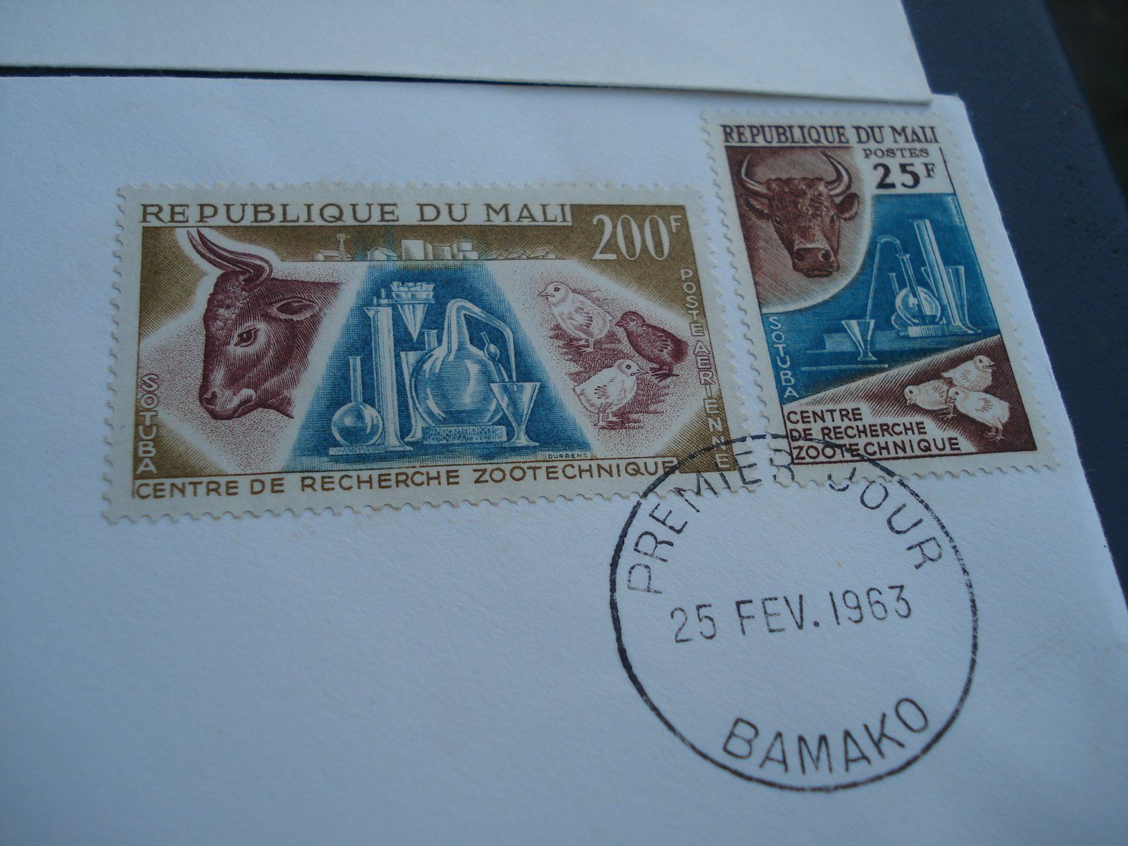 Alle Briefmarken: 4 schöne FDC Mali, 1963 – Gebraucht aus Niederwil AG von morostahu 2