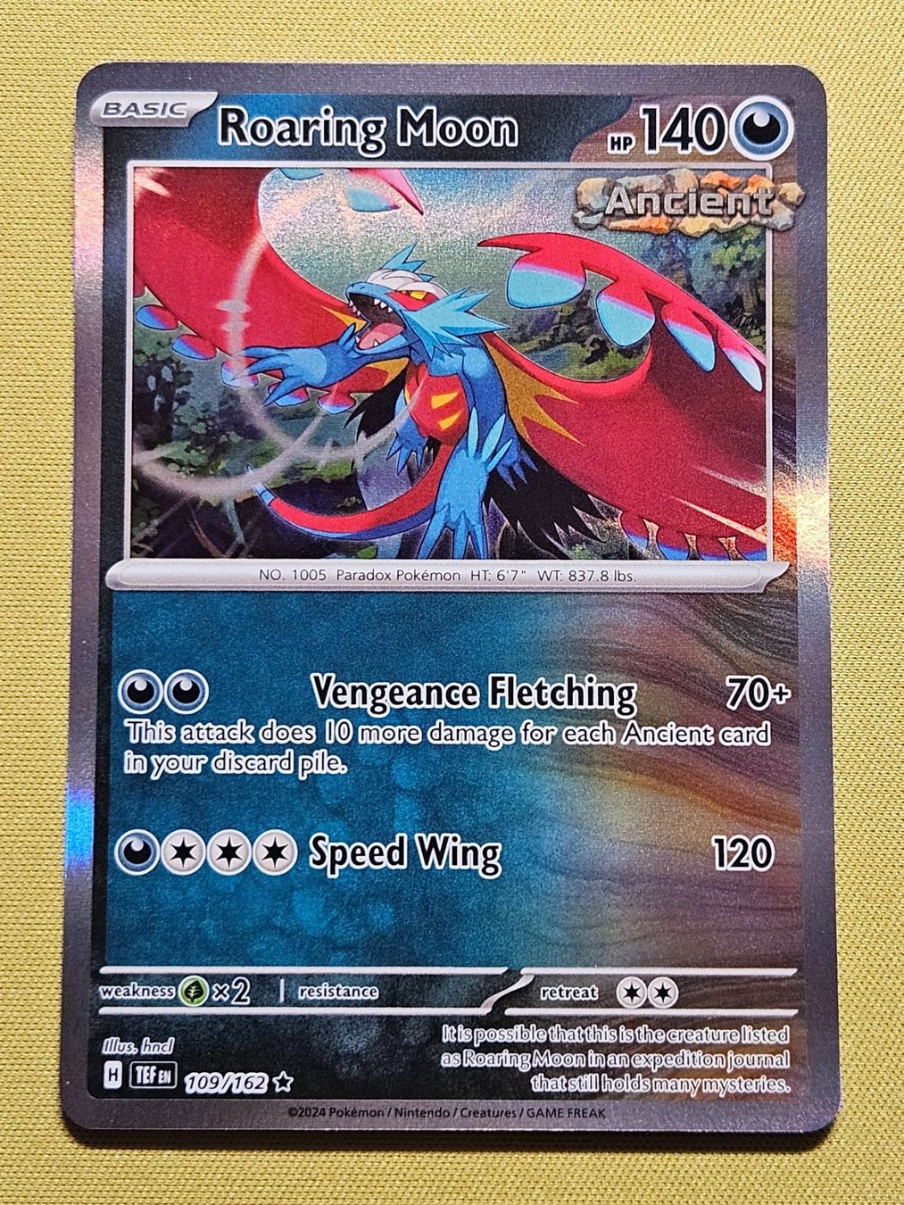 Pokémon Carte collezionabili: Temporal Forces - Roaring Moon 109/162 EN – Usato da Bellinzona venduto da Pokemarco