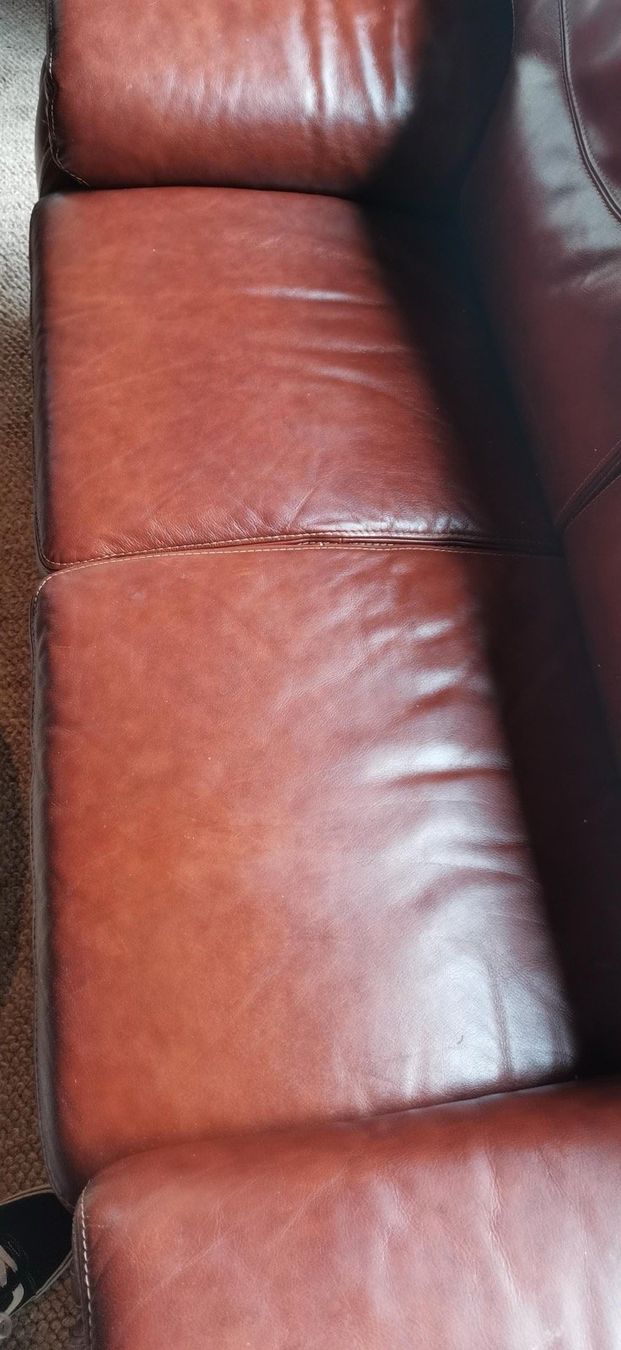Sofas: Canapé 2 places en cuir marron – Gebraucht aus Bern von hakcel 2