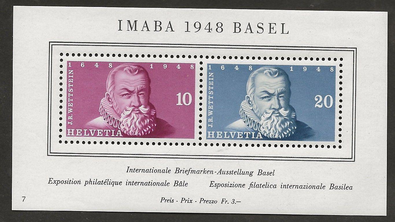 Tutti i francobolli: Schweiz 1948  Block IMABA Basel postfrisch Katalog 100.- – Nuovo (secondo la descrizione) da Au ZH venduto da xelagreb01