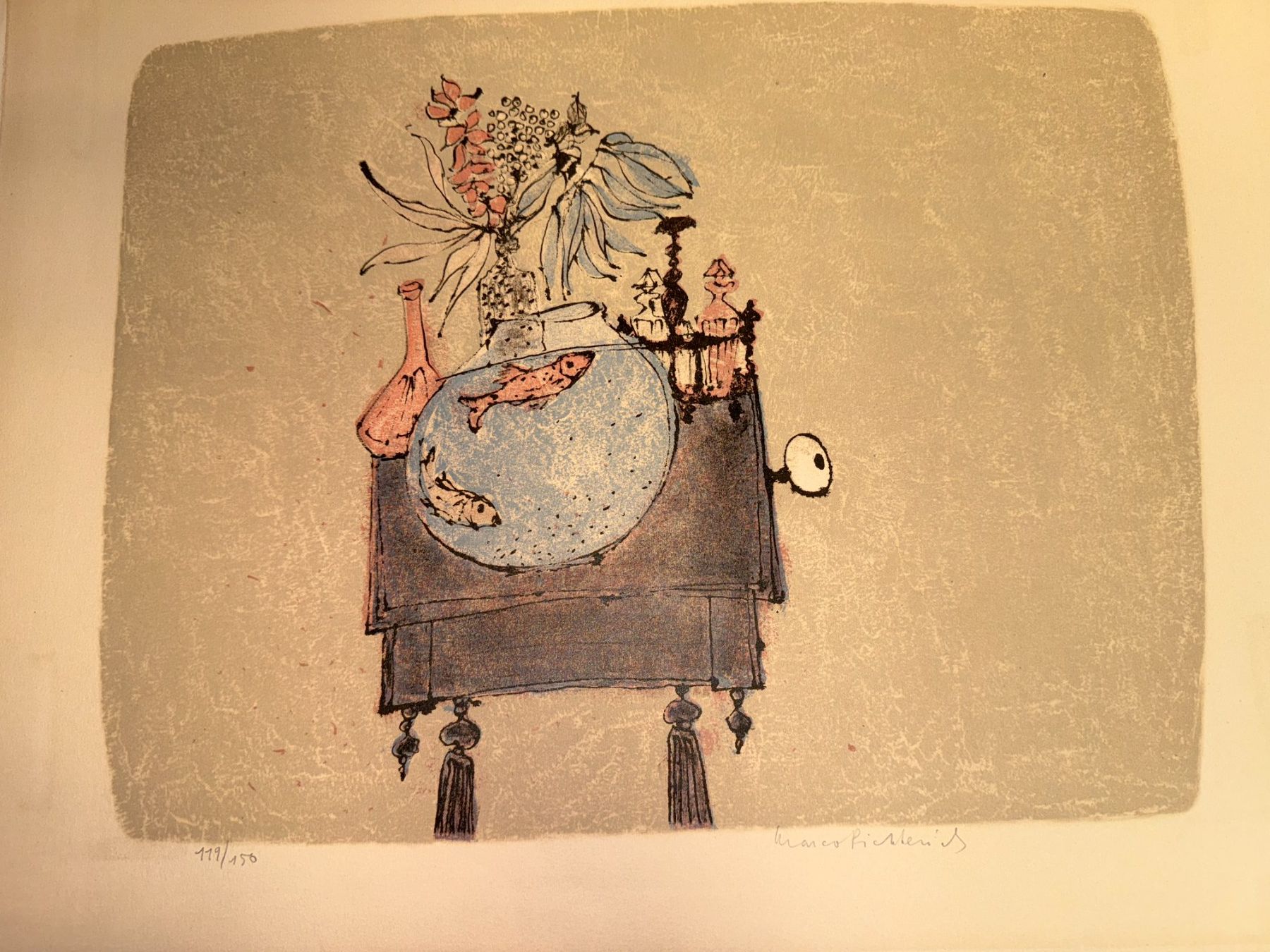 Grafica & Litografie: Original Farblithografie Marco Richterich - 111/150 – Usato da Zürich venduto da dargie82