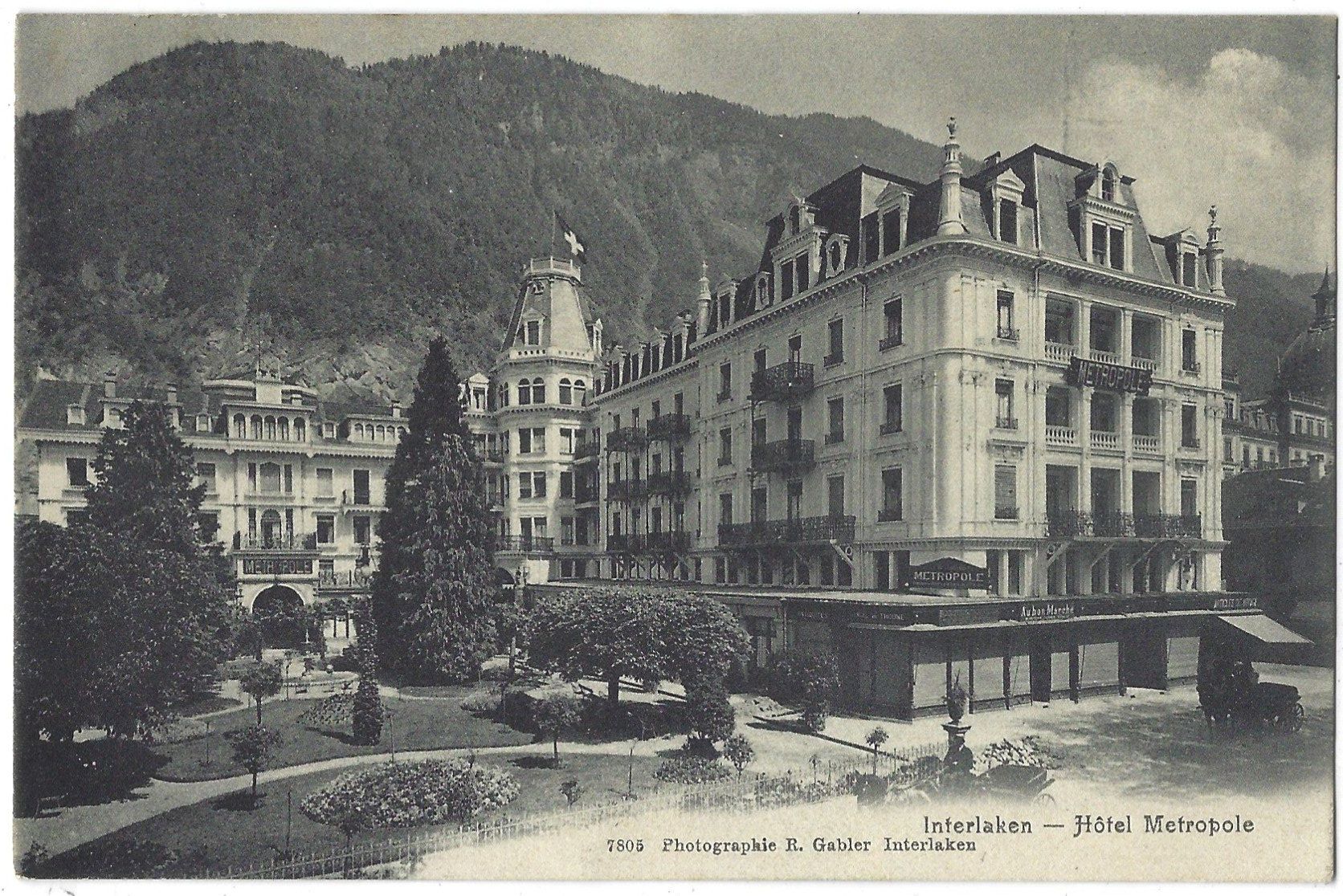 Ansichtskarten: Interlaken  ---  Hôtel  Metropole – Gebraucht aus Bütschwil von Jackson1A
