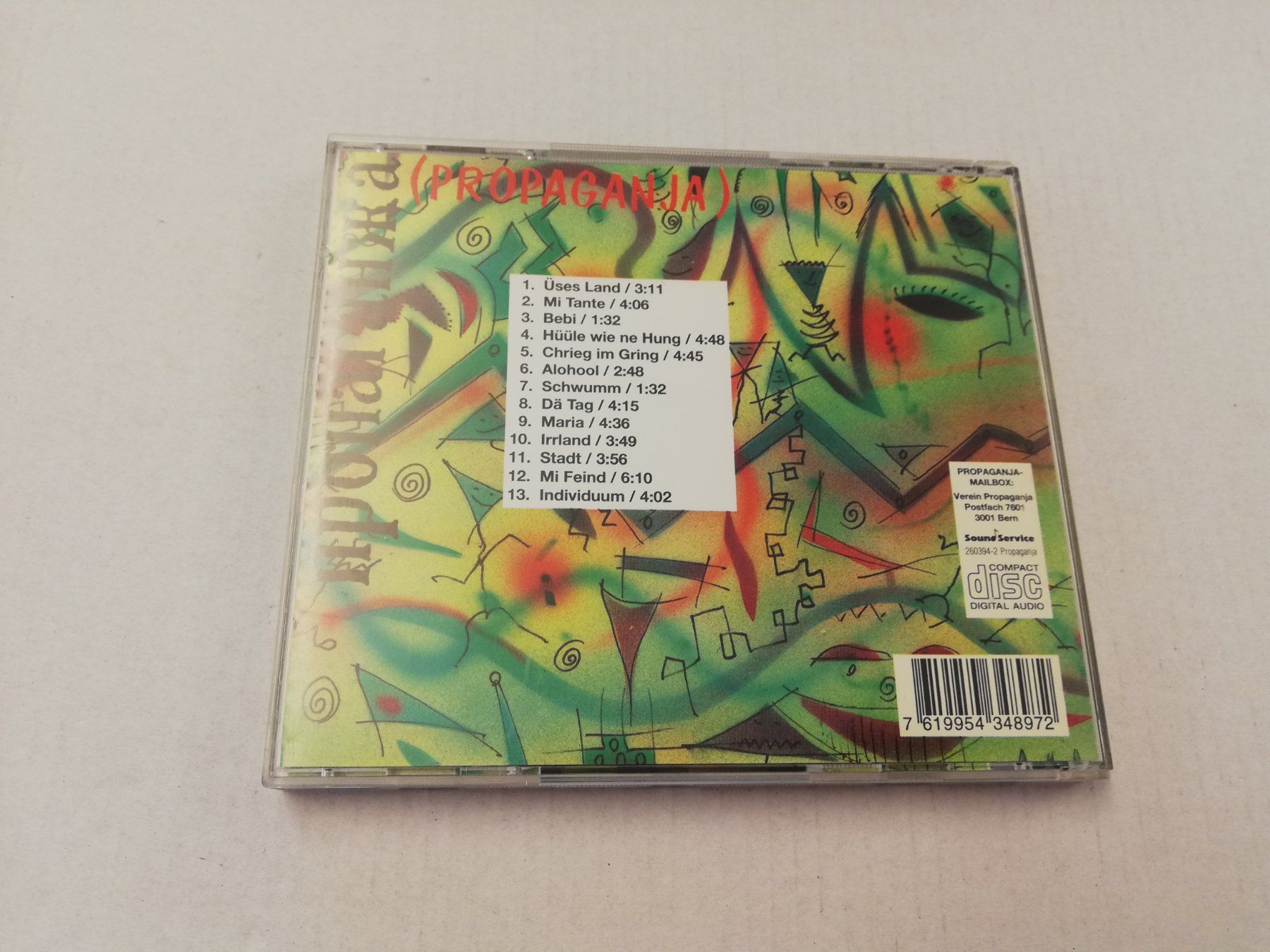 CD: PROPAGANJA - PRÄDIKAT EXIT – Usato da Bern venduto da Vinylsound.ch 1