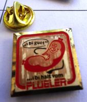 Pin Metzgerei Flüeler i bi gut, i bi haut vom Flüeler