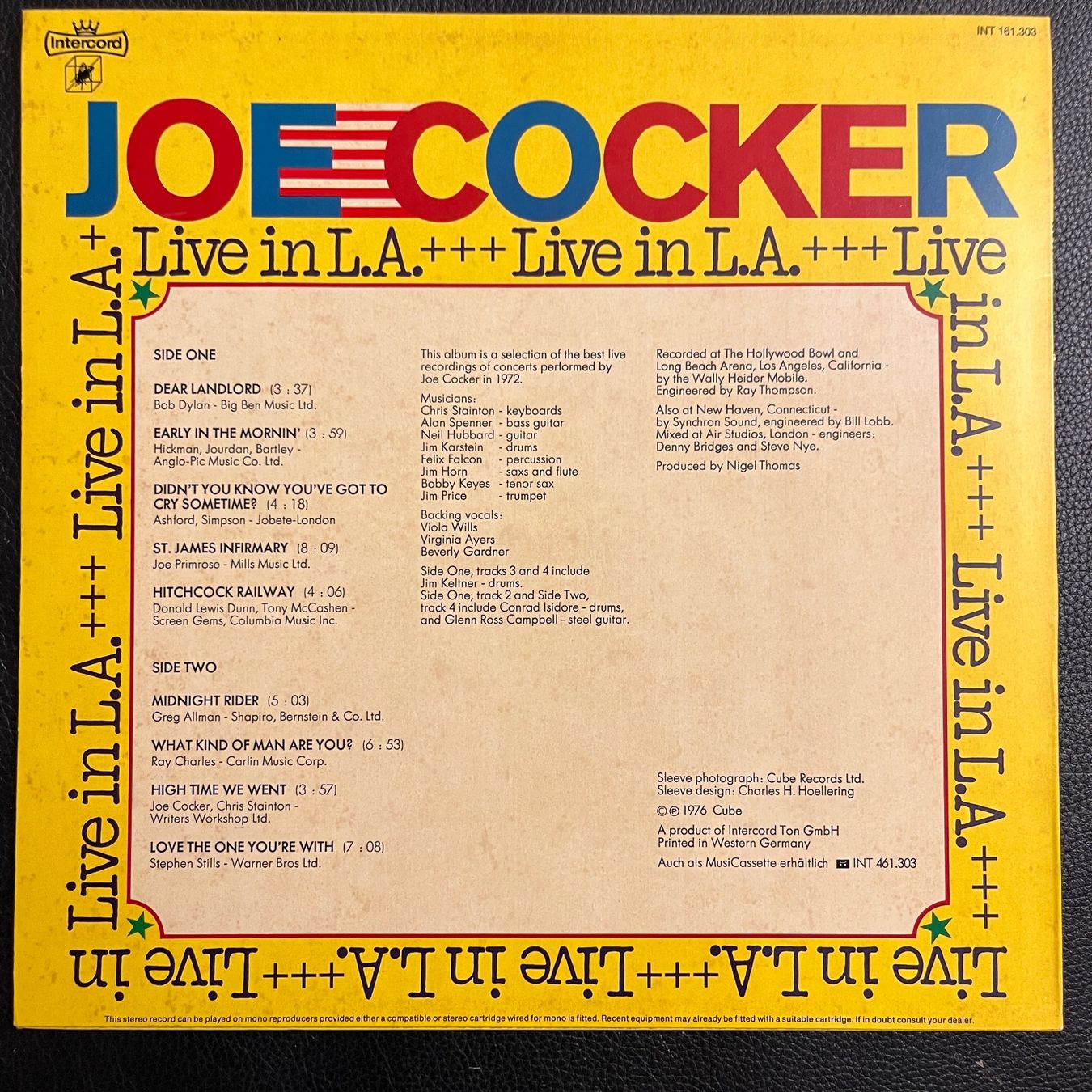 Dischi in vinile: Joe Cocker Live in L.A. - Vinyl LP – Usato da Lenzburg venduto da sch_lml8 1