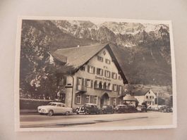 Karte Wallenstadt Walenstadt Hotel Churfirsten ca. 1950 Auto