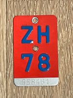 Velonummer ZH 78