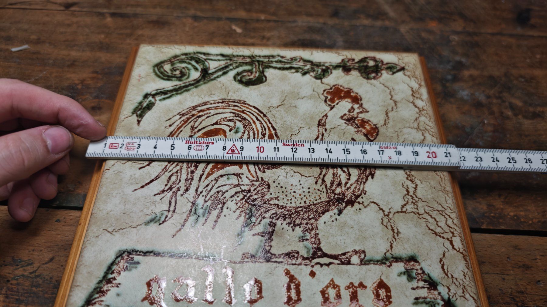Dessous de verre: Wunderschöner alter Pfannenuntersetzer GALLO – D'occasion à Gelterkinden par MYSTOREFORYOU4460 7