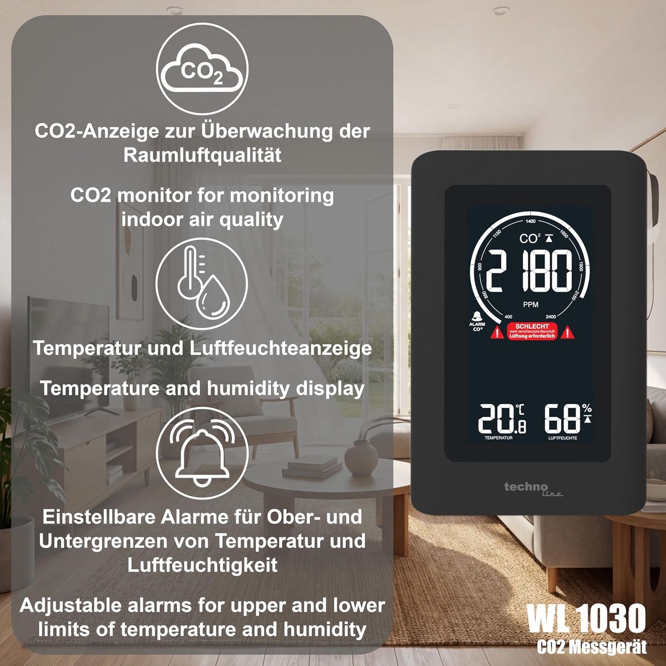 Technocraft Messen: Technoline CO2 Messgerät WL1030 – Neu (gemäss Beschreibung) aus Zollikon von abrandli 1