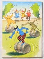 Vintage Globi Puzzle - Globi und Robi und ihr seltsamer Zoo 