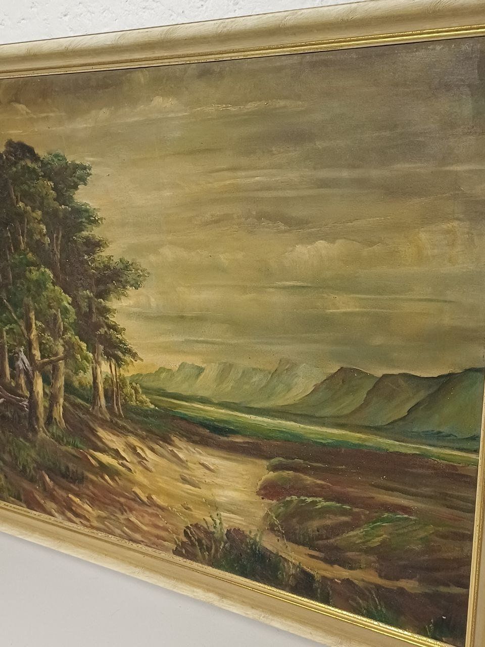 Gemälde: Großes Ölgemälde "Eichen im Moor" (1935) – Gebraucht aus Bern von Yunkom 5