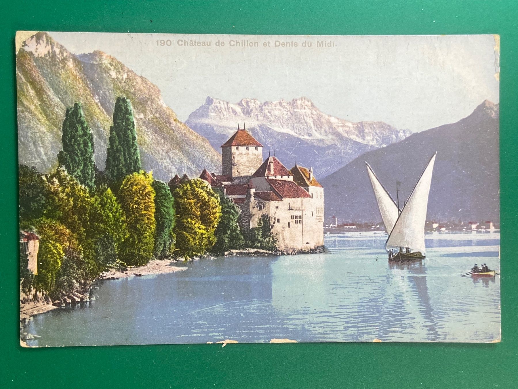 Ansichtskarten: Château de Chillon - vori 1908 – Gebraucht aus Steg VS von danwer74