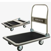 Plattformwagen 300kg schwarz-creme