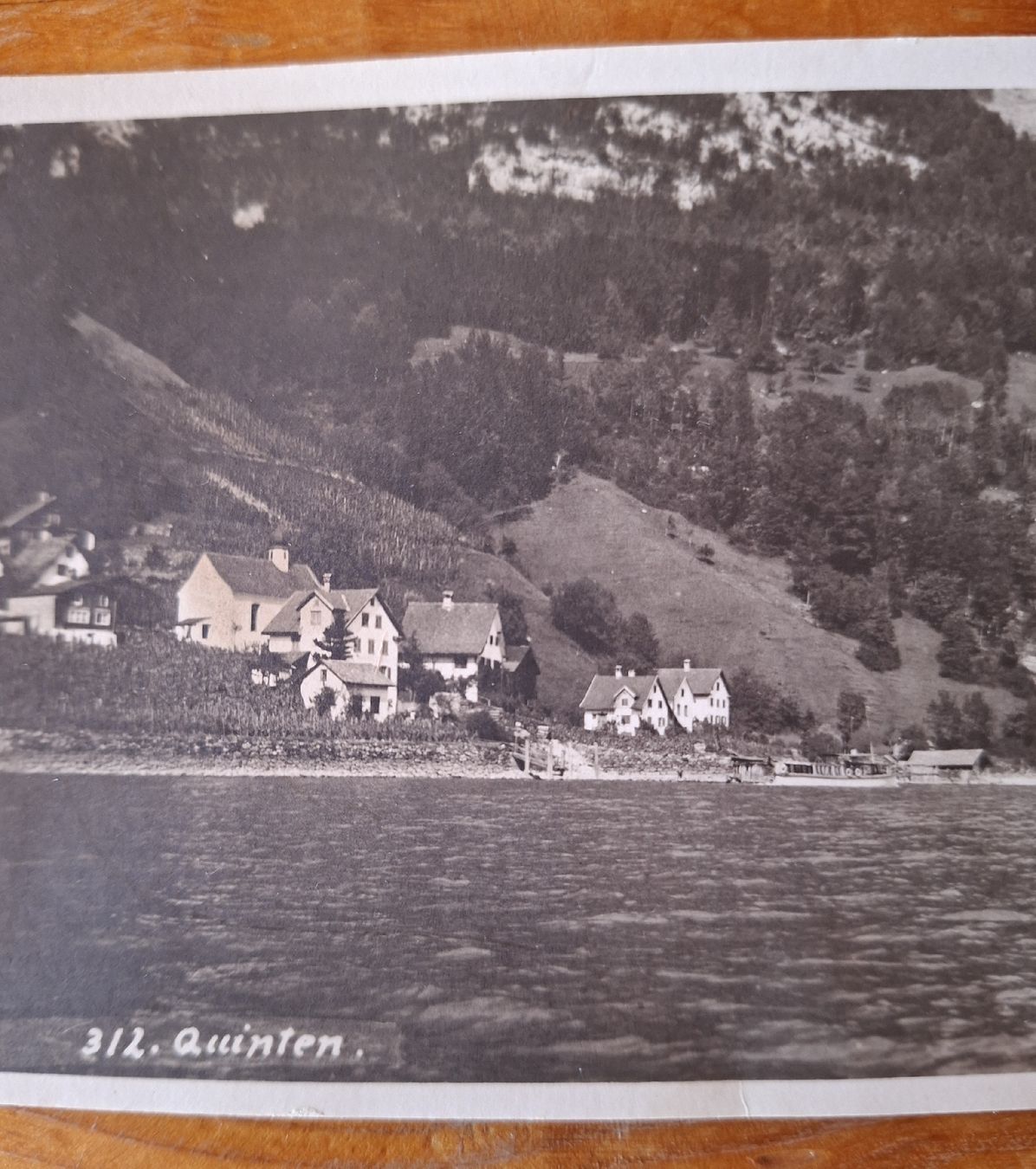 Ansichtskarten: Quinten am Walensee um 1930, alte Ansichtskarte – Gebraucht aus Siebnen von Leissav 1