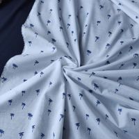 Italienische Baumwolle Batist 1.90x1.40m Palme bianco