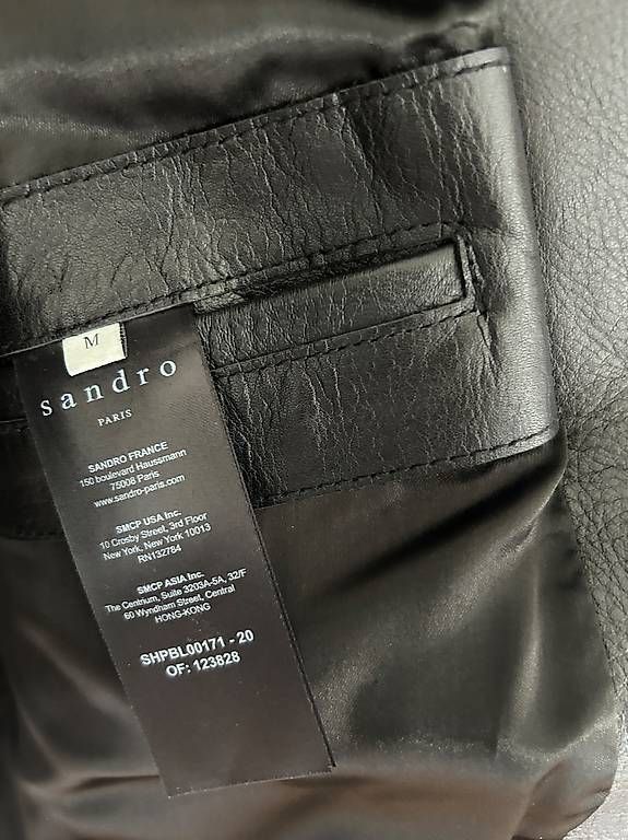 Sandro Giacche: Lederjacke Sandro Paris schwarz Grösse M – Nuovo (secondo la descrizione) da Niederglatt ZH venduto da Julia_4 1
