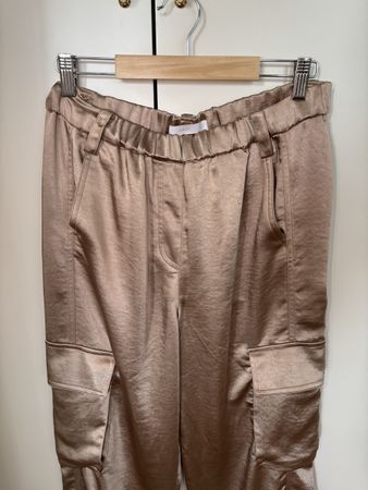 Cargo Hose Mango satinoptik beige 1x getragen