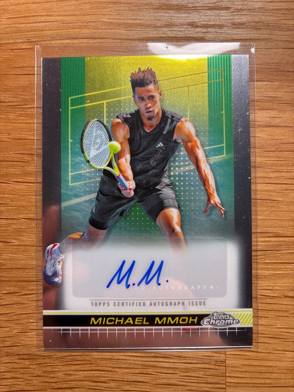 Topps Carte collezionabili: Topps Chrome Tennis Michael Mmoh Autogramm – Usato da Wangenried venduto da Garagara