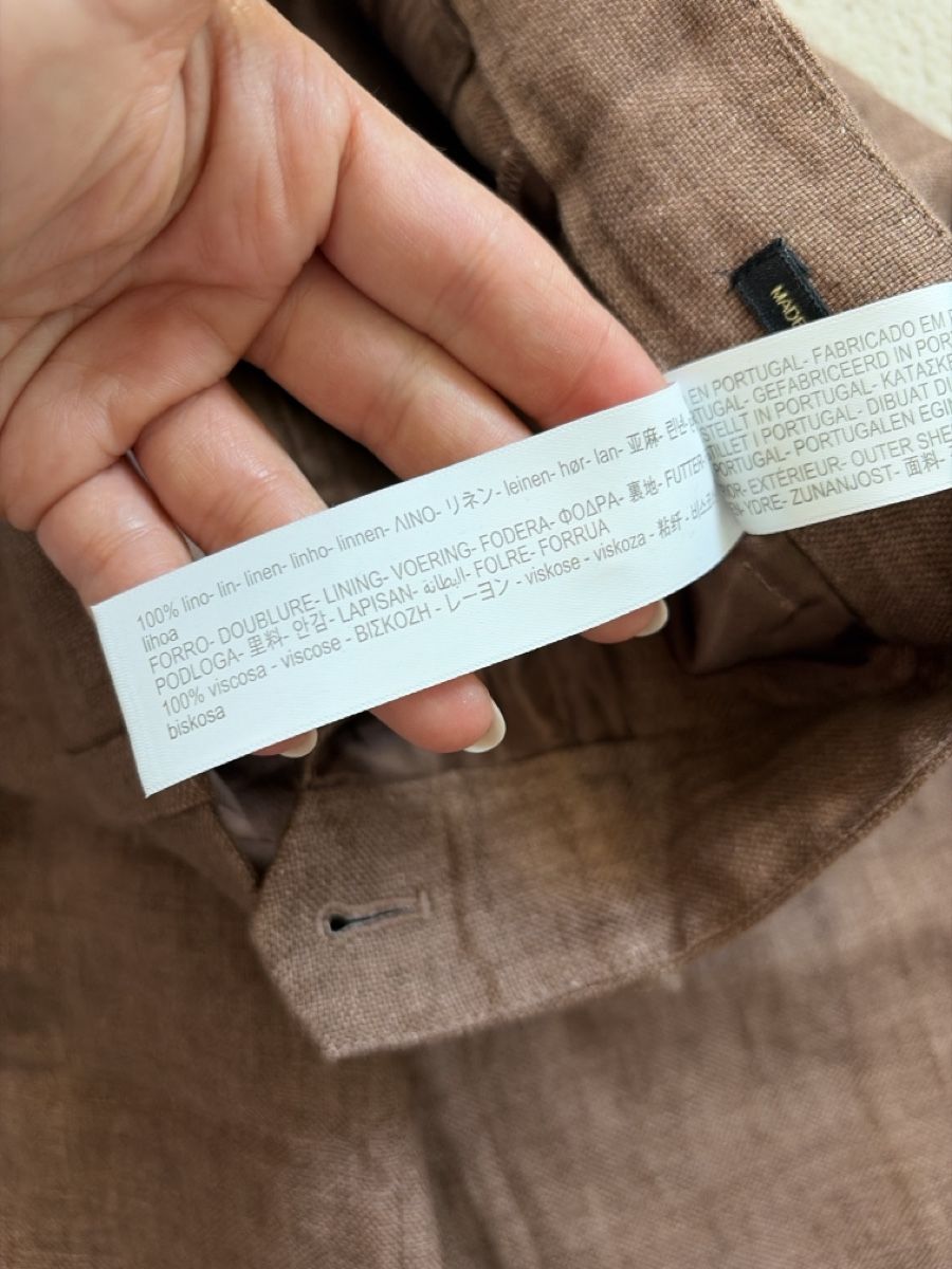 Massimo Dutti Pantaloni: Massimo Dutti Hose Leinen braun Grösse 36  – Usato da Zürich venduto da ufe_f5q5 3