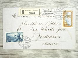 TR72 Enveloppe + Timbre Suisse 1929