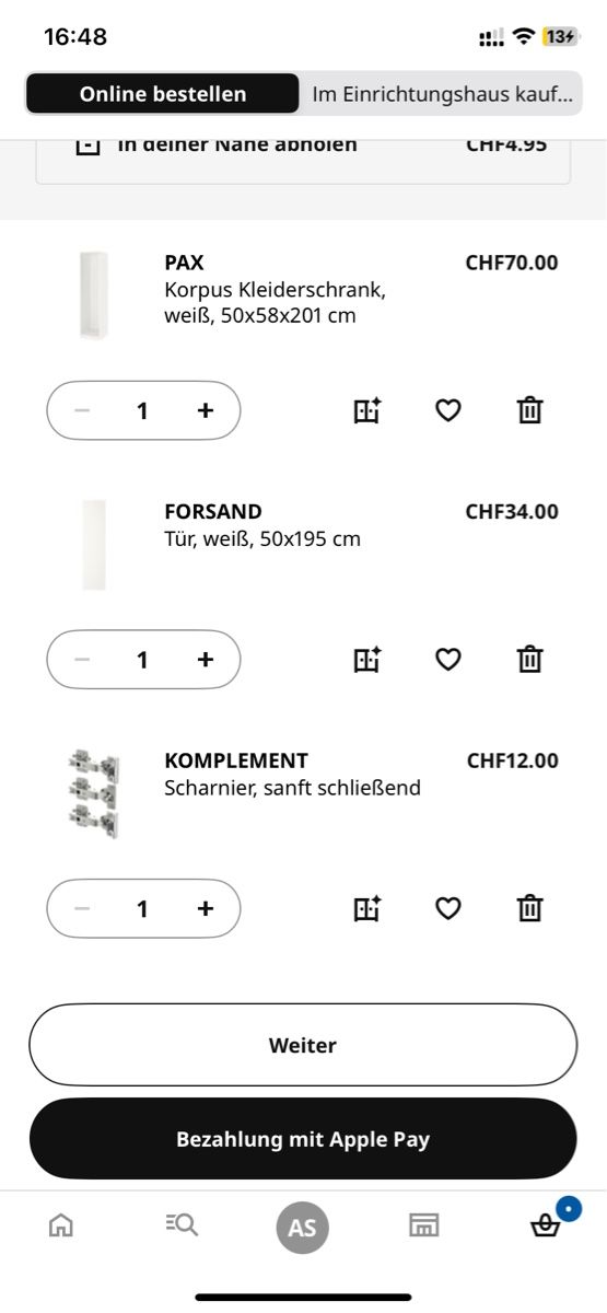 Ikea Armadi: Ikea Pax Schrank mit Drehtür – Nuovo (secondo la descrizione) da Zürich venduto da Z.Scheel 1