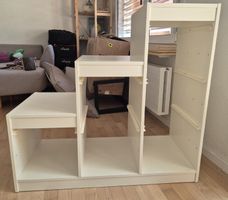 Trofast Gestell weiss mit Gebrauchsspuren
