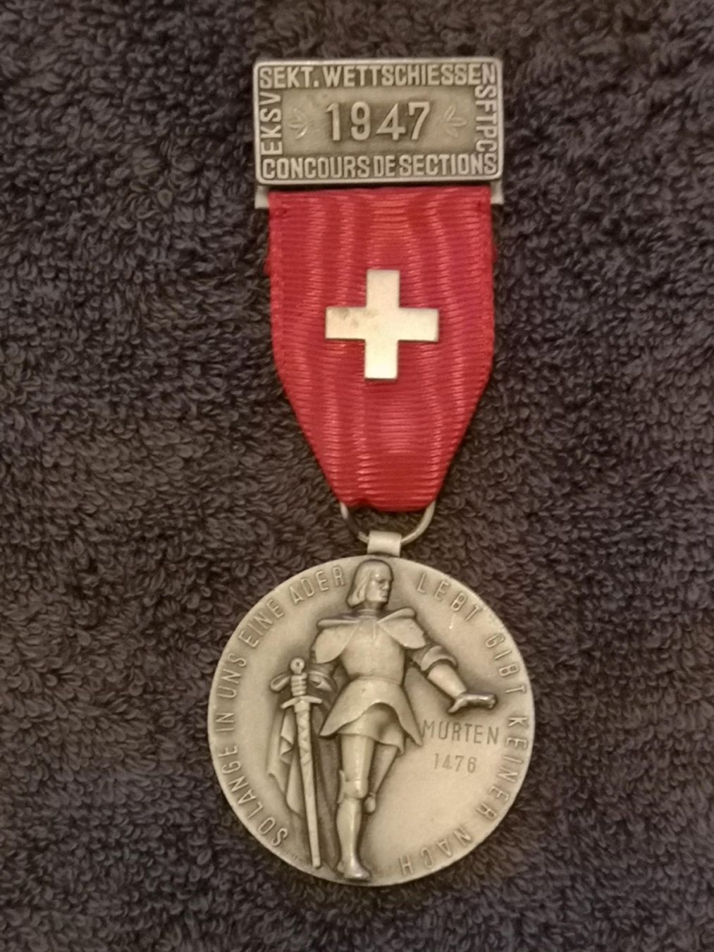 Medaglie: EKSV Sekt. Wettschiessen SFTPC 1947 mit Band – Usato da Goldau venduto da MacPad