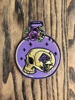 Aufnäher Patch zum Aufbügeln Wicca Mystik Totenkopf Magie