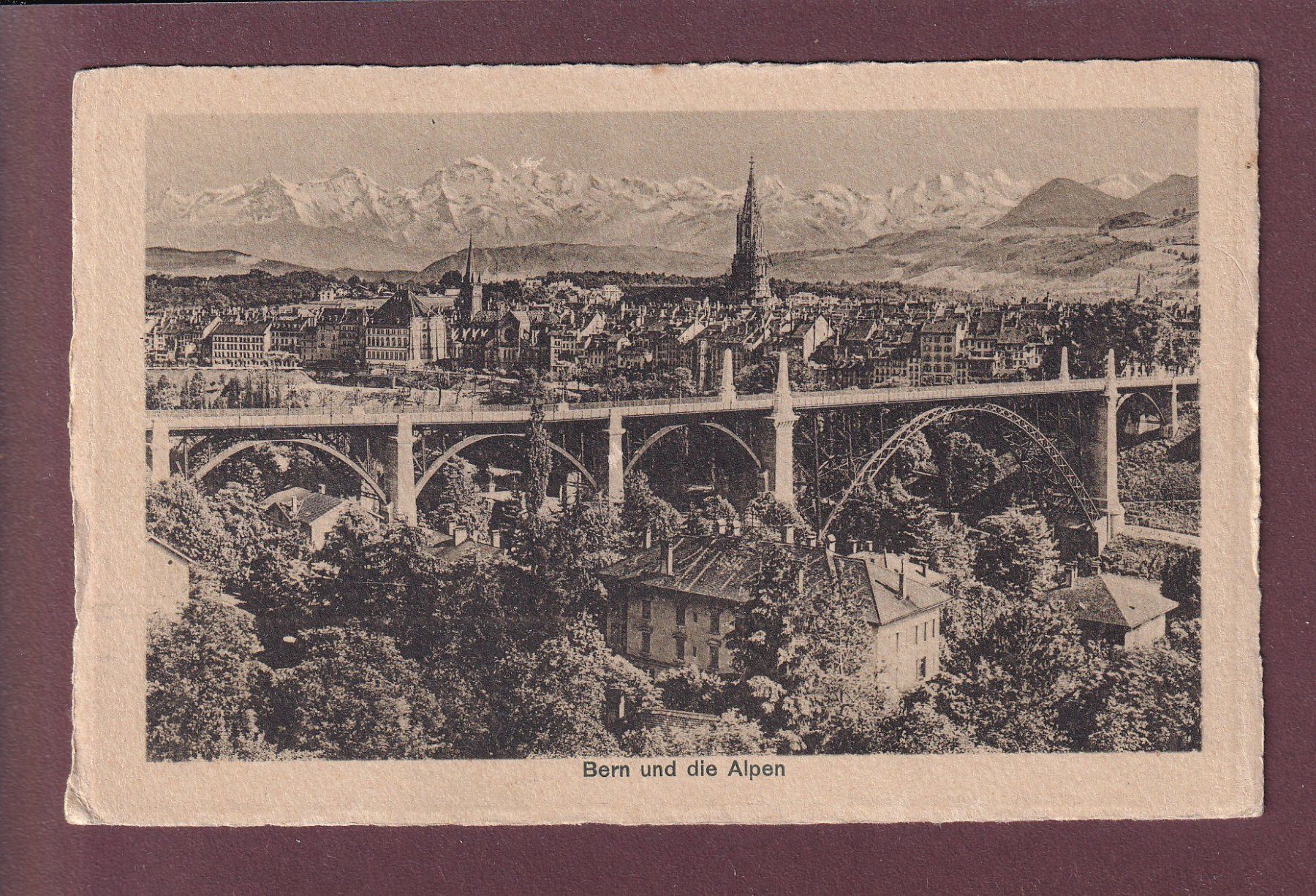 Cartoline postali: BERN und die Alpen - 1911 – Usato da Pully venduto da nicecards